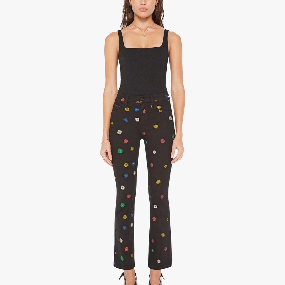 MOTHER Jeans The Insider Flood Fresh As A Daisy FDS